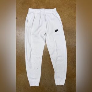Women’s Nike White Sweatpant Jogger - Size Small Small Ink Stain